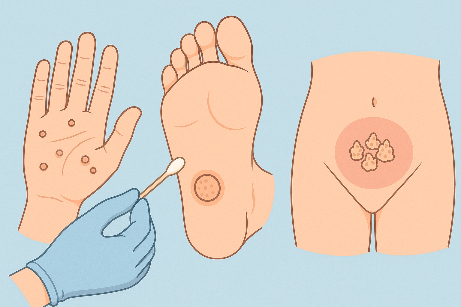 Verruche e condilomi: esempio illustrativo